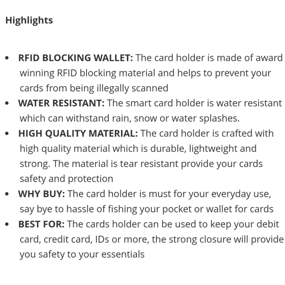 Animal RFID Blocking Credit Card Protector - Picture 5 of 5